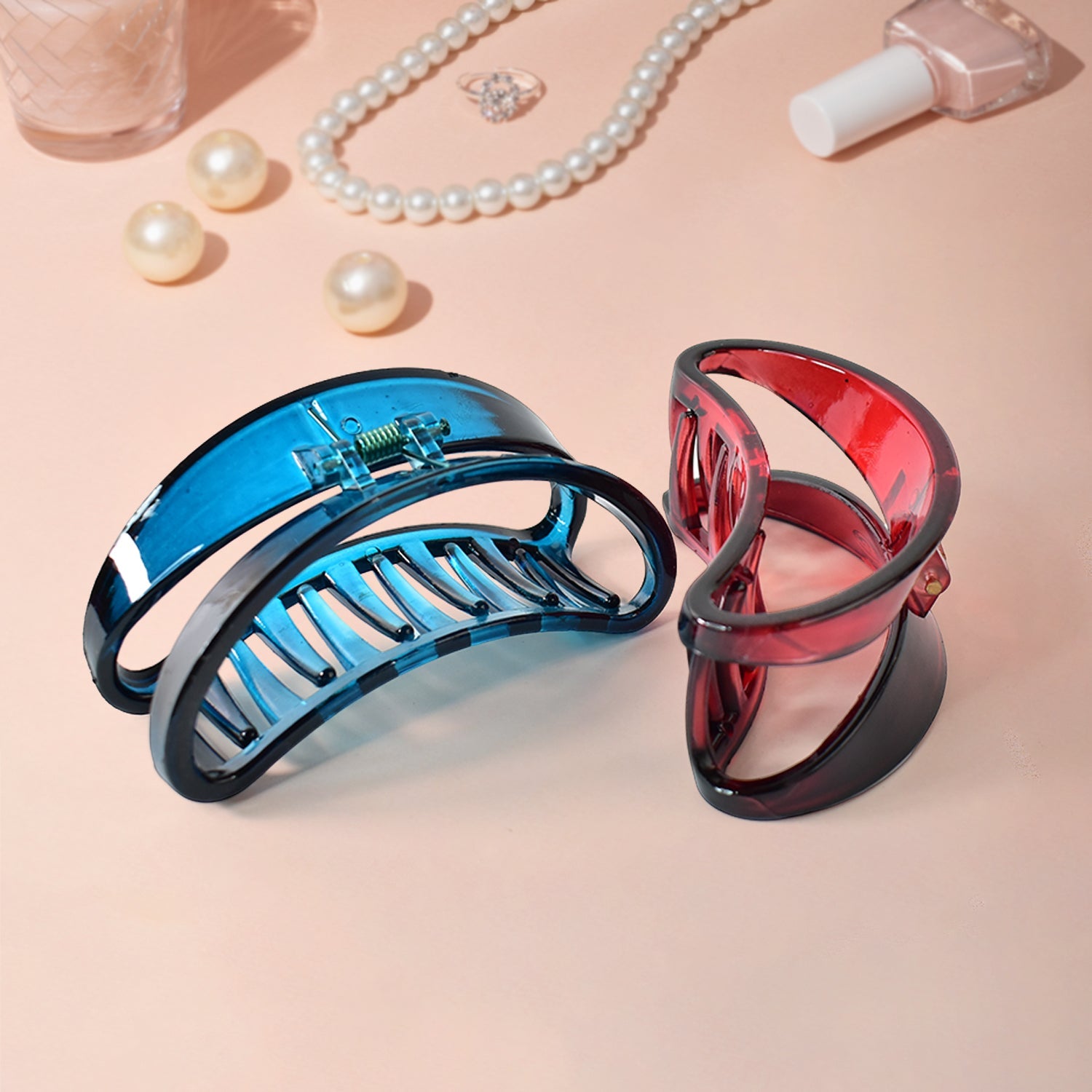 Plastic Hair Clamp Grip, Simple Matte Hair Barrette Clamp (1 Pc) Plastic Hair Clamp Grip, Simple Matte Hair Barrette Clamp (1 Pc)